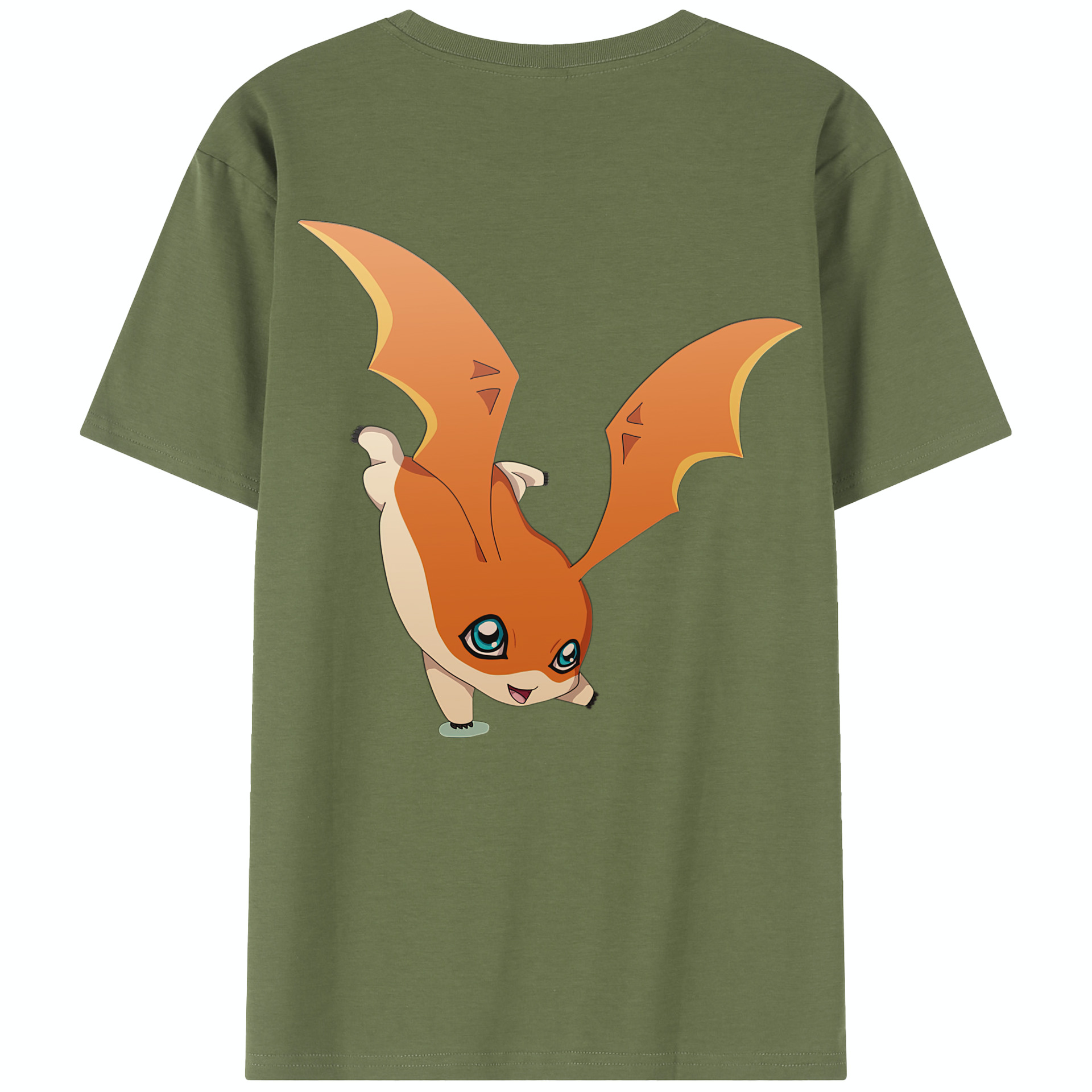 （画像用） Digimon デジタルモンスター/デジモン 綿100％半袖Tシャツ（背面プリント）
